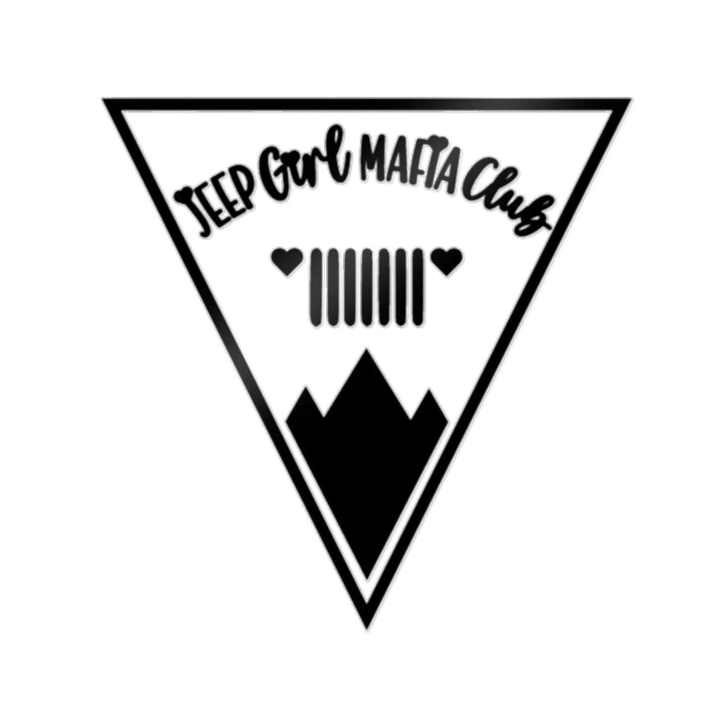 Jeep Girl Mafia Club Badge - Die-Cut Stickers, (DTF)