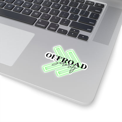 Kiss-Cut Sticker - Neon Green Offroad Sorority