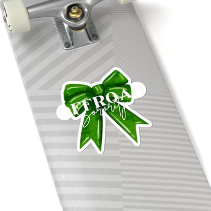 Sticker Decal Offroad Sorority Green Bow