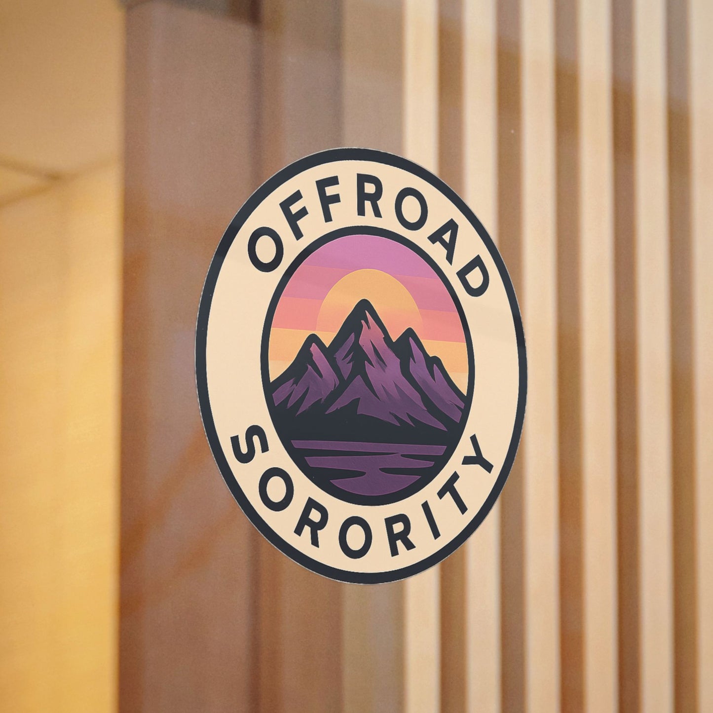 Offroad Sorority Circle Sunset Decal