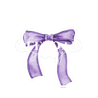 Purple Bow Offroad Sorority Sticker