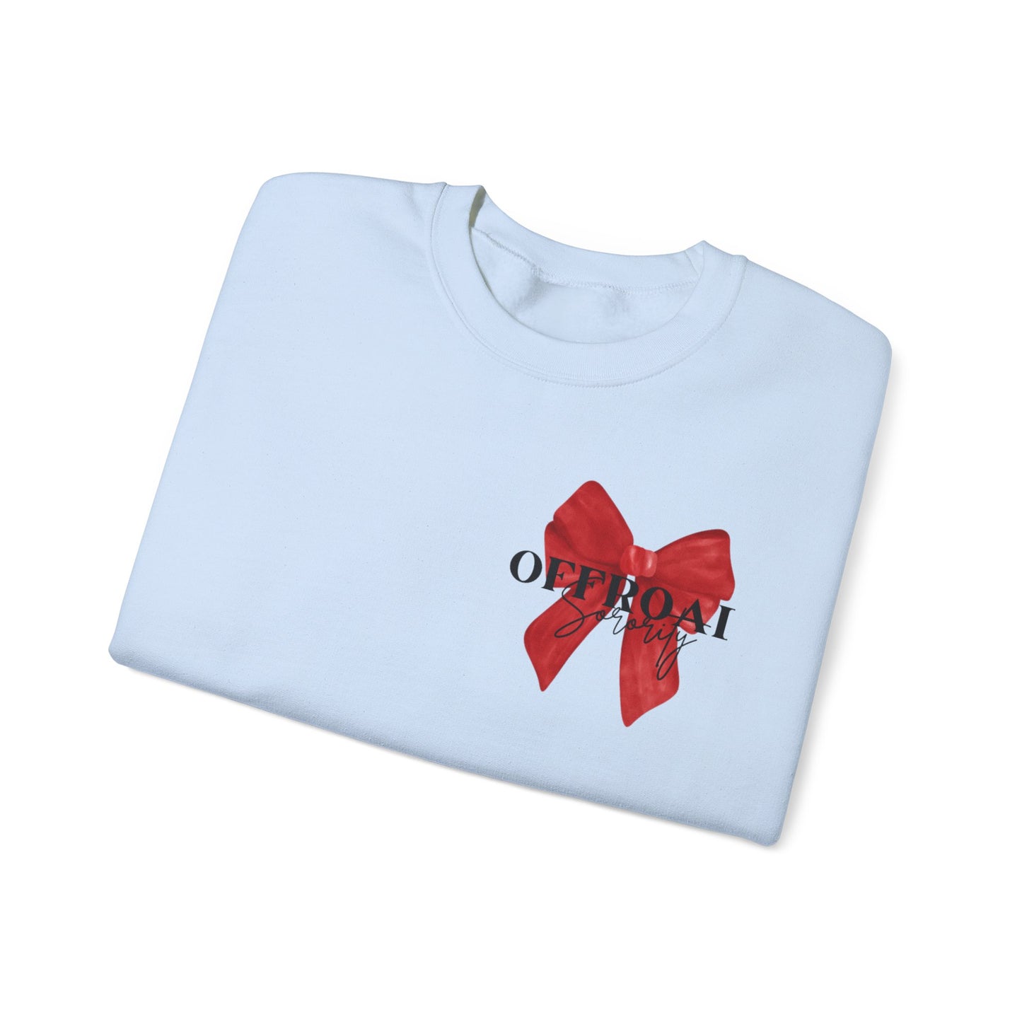 Chic Bow Graphic Unisex Crewneck Sweatshirt