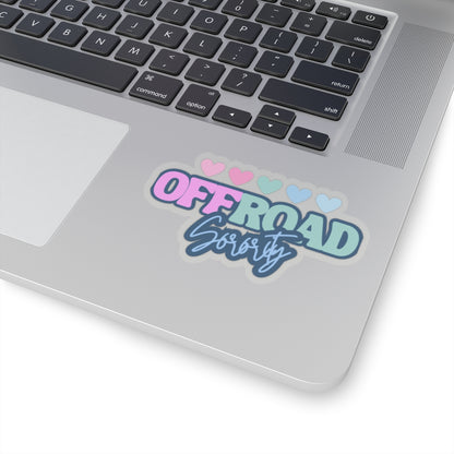 Colorful Hearts Offroad Sorority Sticker