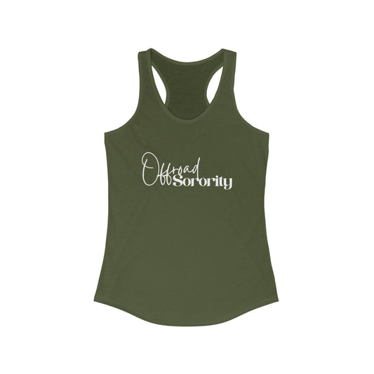 Comfortable Women's Racerback Tank Top - Offroad Sorority