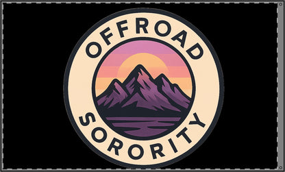 Offroad Sorority Mountain Double Sided Flag