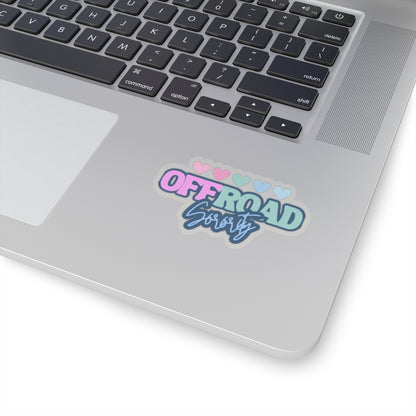 Colorful Hearts Offroad Sorority Sticker