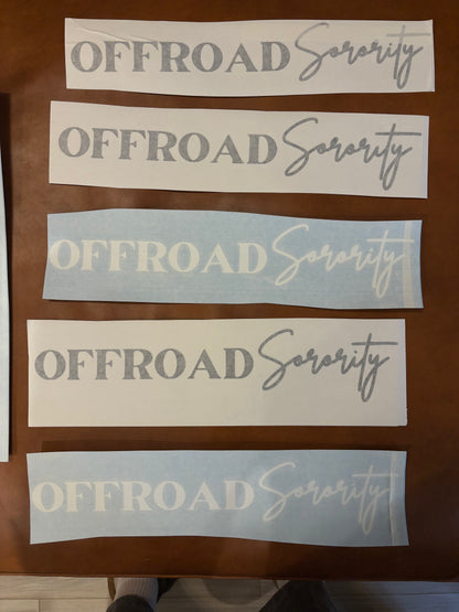 Offroad Sorority Banner | 3x15